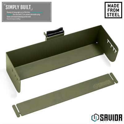 savior uniwersalny holder uchwyt na magazynki wall rack system dlugi zielony wrs acc mr long og