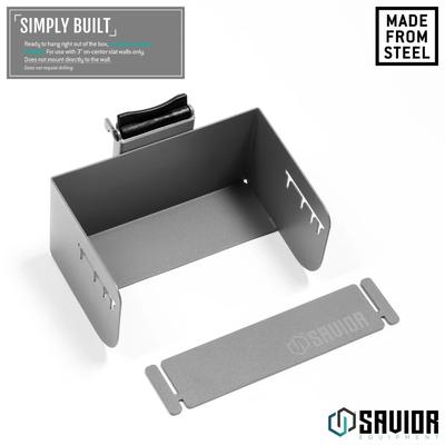 savior uniwersalny holder uchwyt na magazynki wall rack system krotki szary wrs acc mr small gs