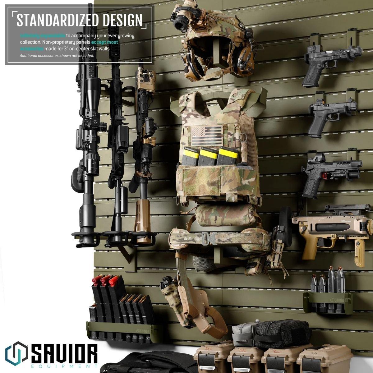 savior uniwersalny holder uchwyt na magazynki wall rack system krotki zielony wrs acc mr small og