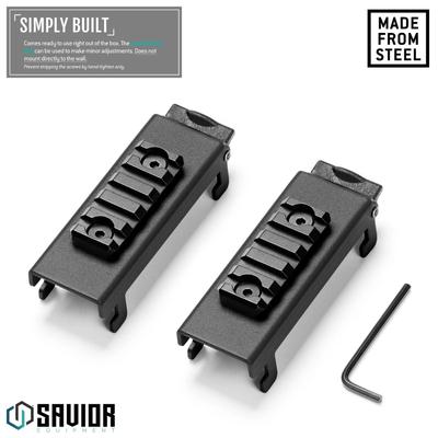 savior holder uchwyt picatinny wall rack system 2 pack czarny wrs acc pcrl 2p bk