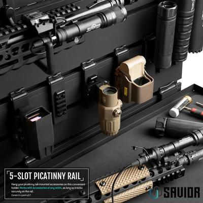 savior holder uchwyt picatinny wall rack system 2 pack czarny wrs acc pcrl 2p bk