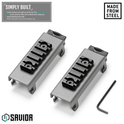 savior holder uchwyt picatinny wall rack system 2 pack szary wrs acc pcrl 2p gs