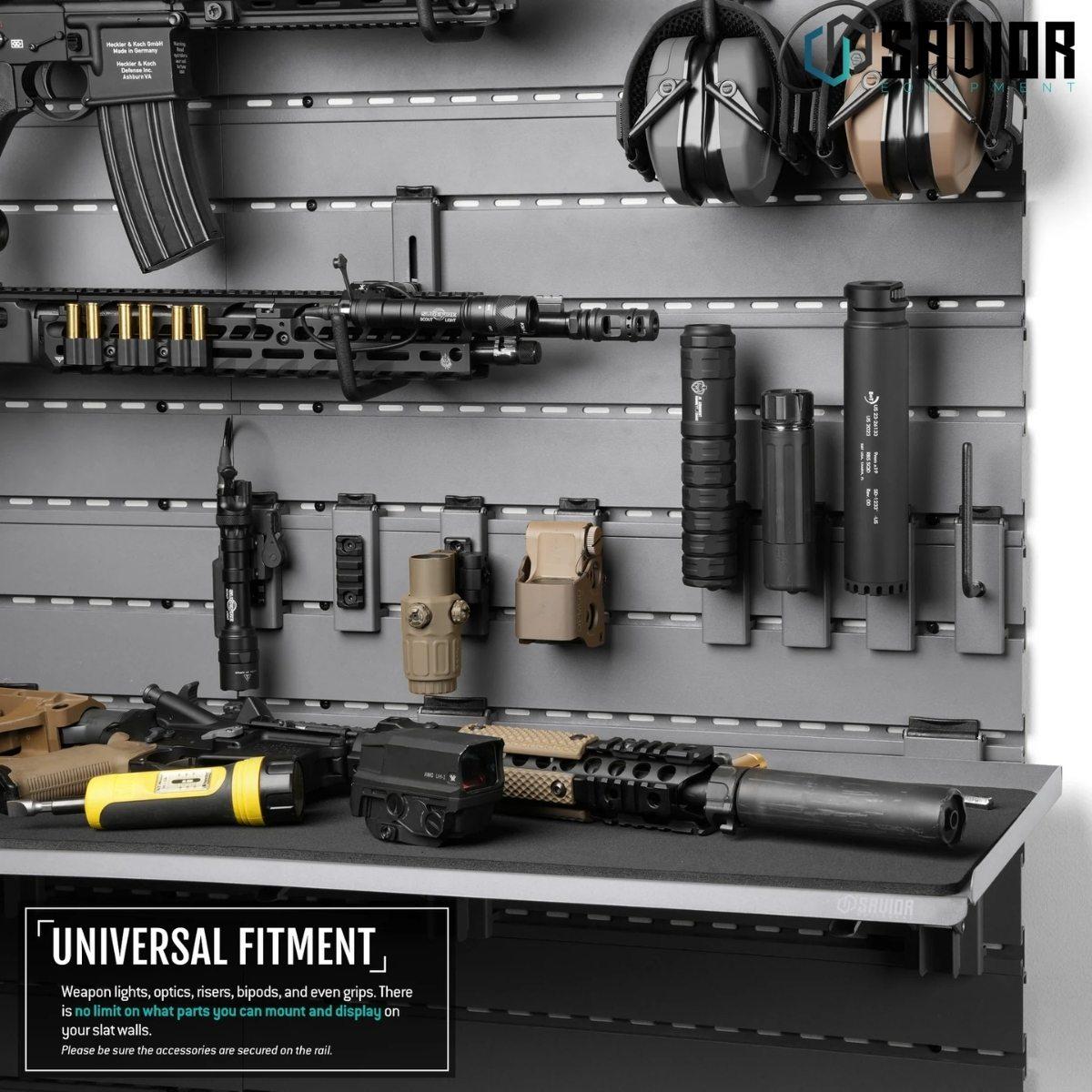 savior holder uchwyt picatinny wall rack system 2 pack szary wrs acc pcrl 2p gs