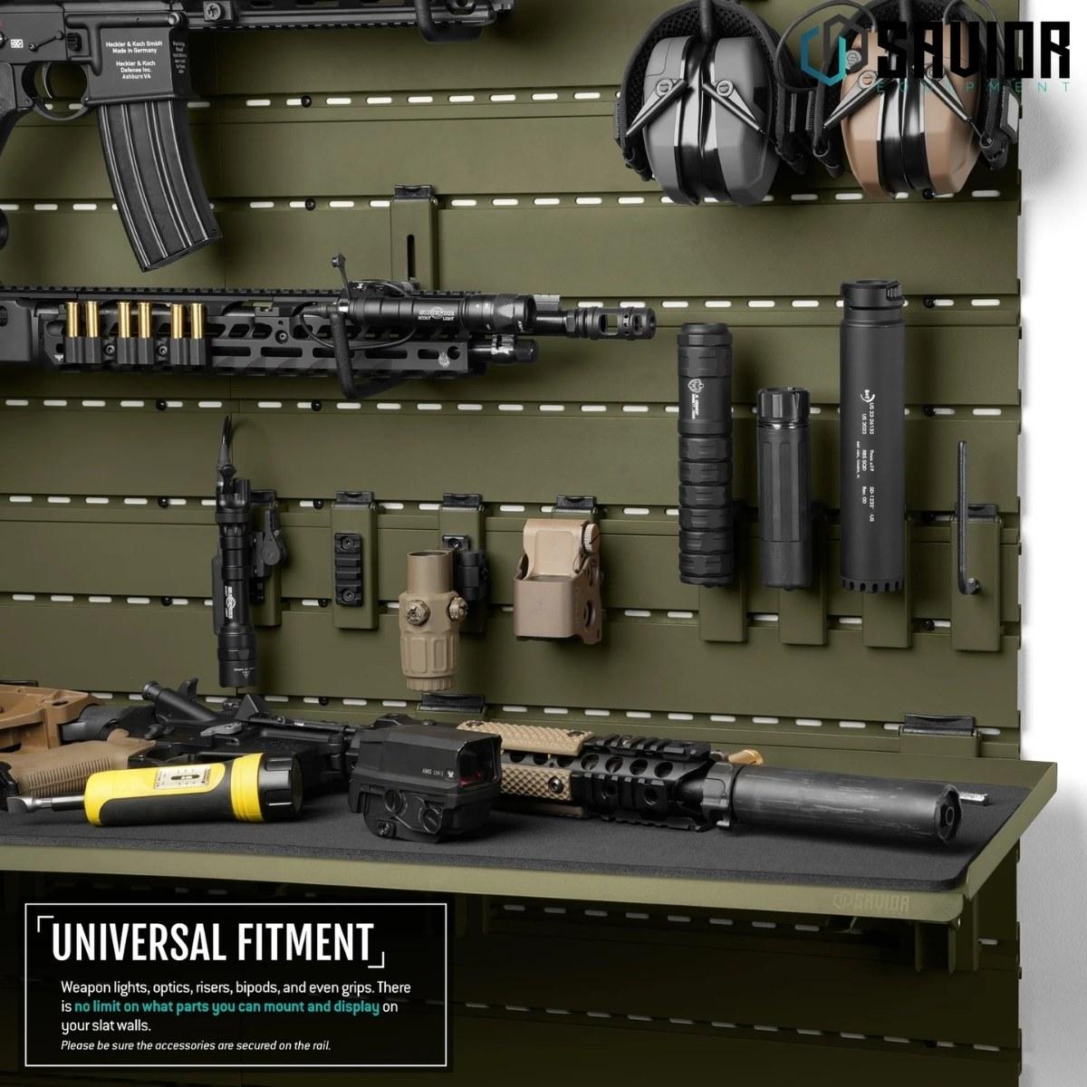 savior holder uchwyt picatinny wall rack system 2 pack zielony wrs acc pcrl 2p og