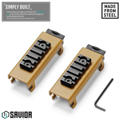 savior holder uchwyt picatinny wall rack system 2 pack tan wrs acc pcrl 2p tn