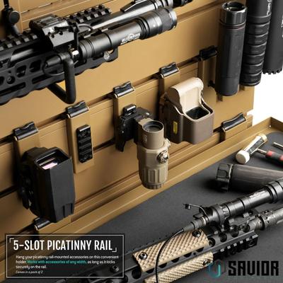savior holder uchwyt picatinny wall rack system 2 pack tan wrs acc pcrl 2p tn