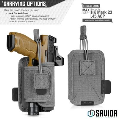 savior uniwersalna kabura holder na pistolet szara sp tns phol gs