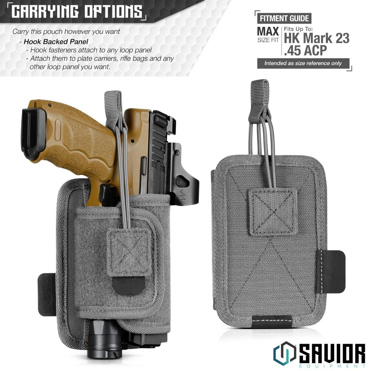 savior uniwersalna kabura holder na pistolet szara sp tns phol gs