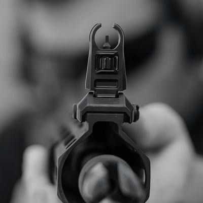 magpul muszka skladana mbus pro sight front hooded stal qpq czarna mag1518 blk