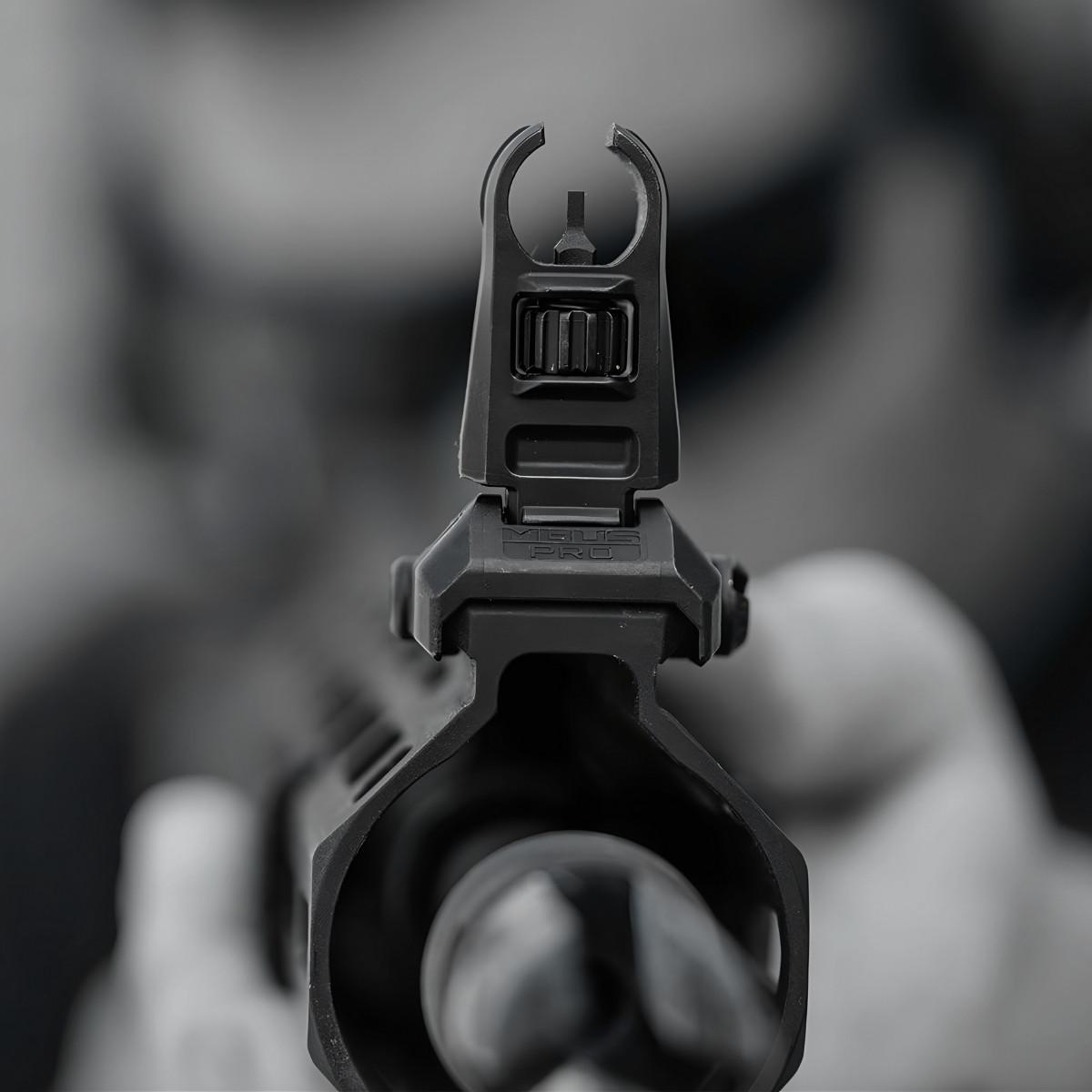 magpul muszka skladana mbus pro sight front hooded stal qpq czarna mag1518 blk