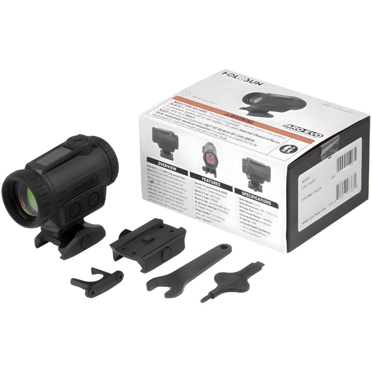 holosun kolimator zamkniety aro evo solar panel holosun spr czarny aro evo spr rd