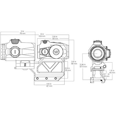 vector optics kolimator maverick iv mini 1x20 mil z powiekszalnikiem maverick iv 3x22 vogp 02