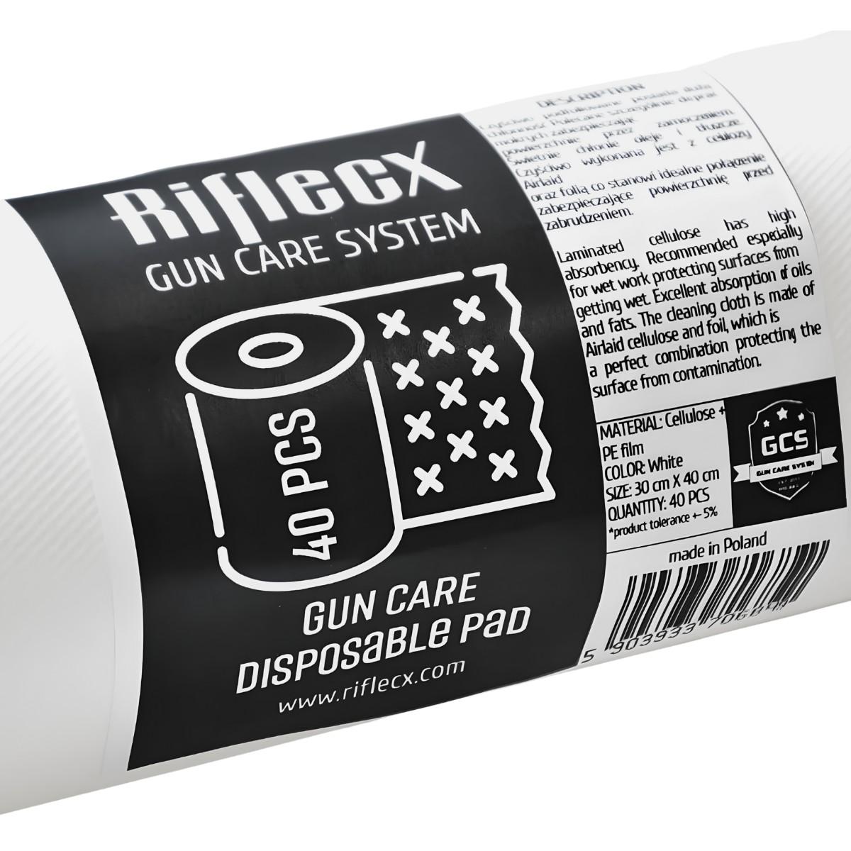 riflecx czysciwo gun care disposable pad 40 szt