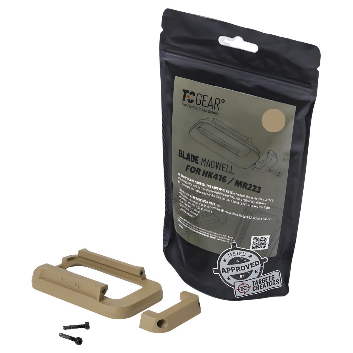 tc gear magwell blade do hk416 mr223 piaskowy tc mb1 hk c2