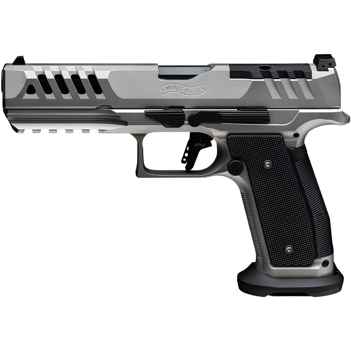 walther pdp full size match 5 steel frame black tie or