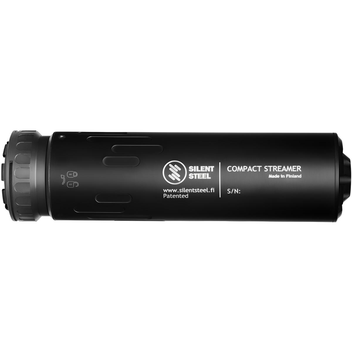 silent steel tlumik flow compact streamer steel 5 56 black cst556b ss