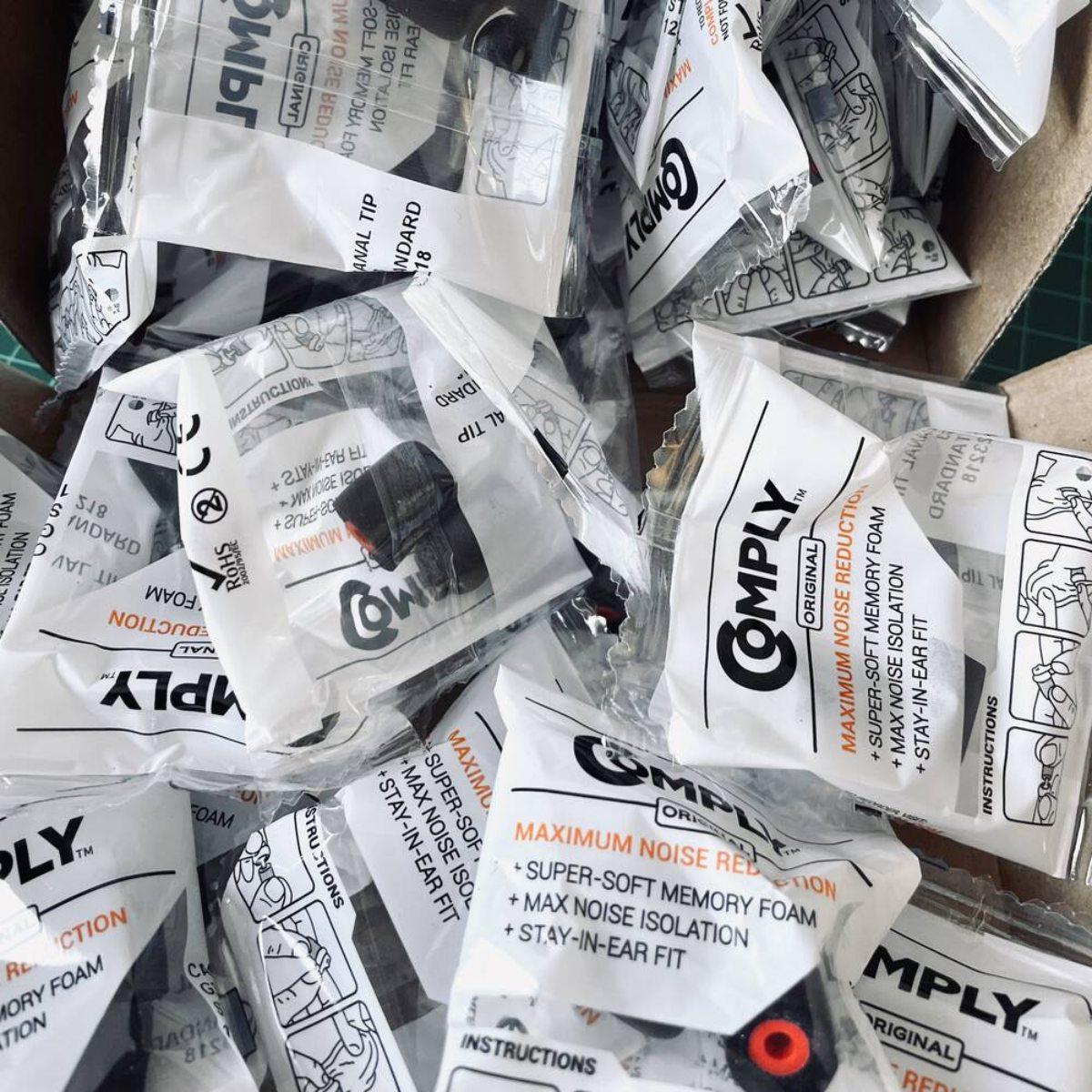 comply canal tips wkladki termoplastyczne standard original do zatyczek otto