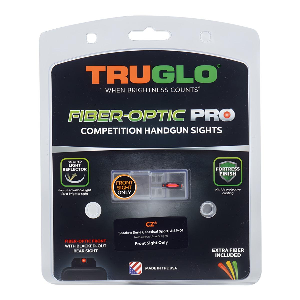 truglo swiatlowodowa muszka fiber optic pro cz shadow tactical sport sp 01 tg132czs