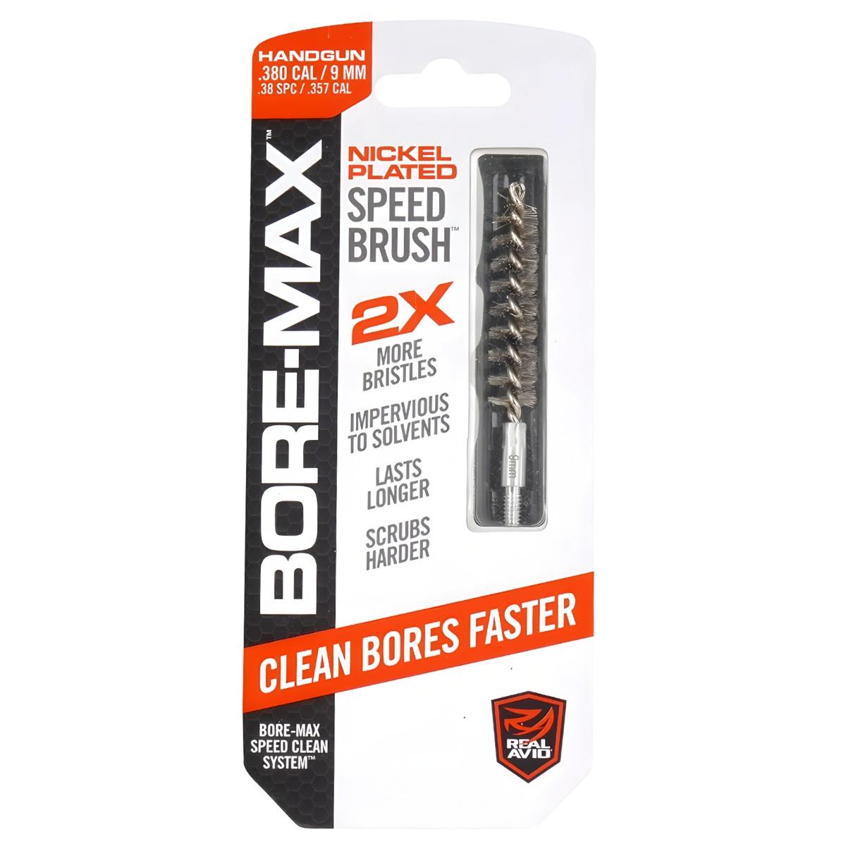 real avid szczotka do czyszczenia broni bore max speed brush 9 mm avbmsb9mm