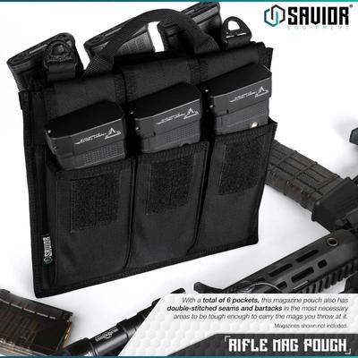 savior torba na magazynki karabinek rifle mag pouch 6 slotow black mp rs x6 st bk
