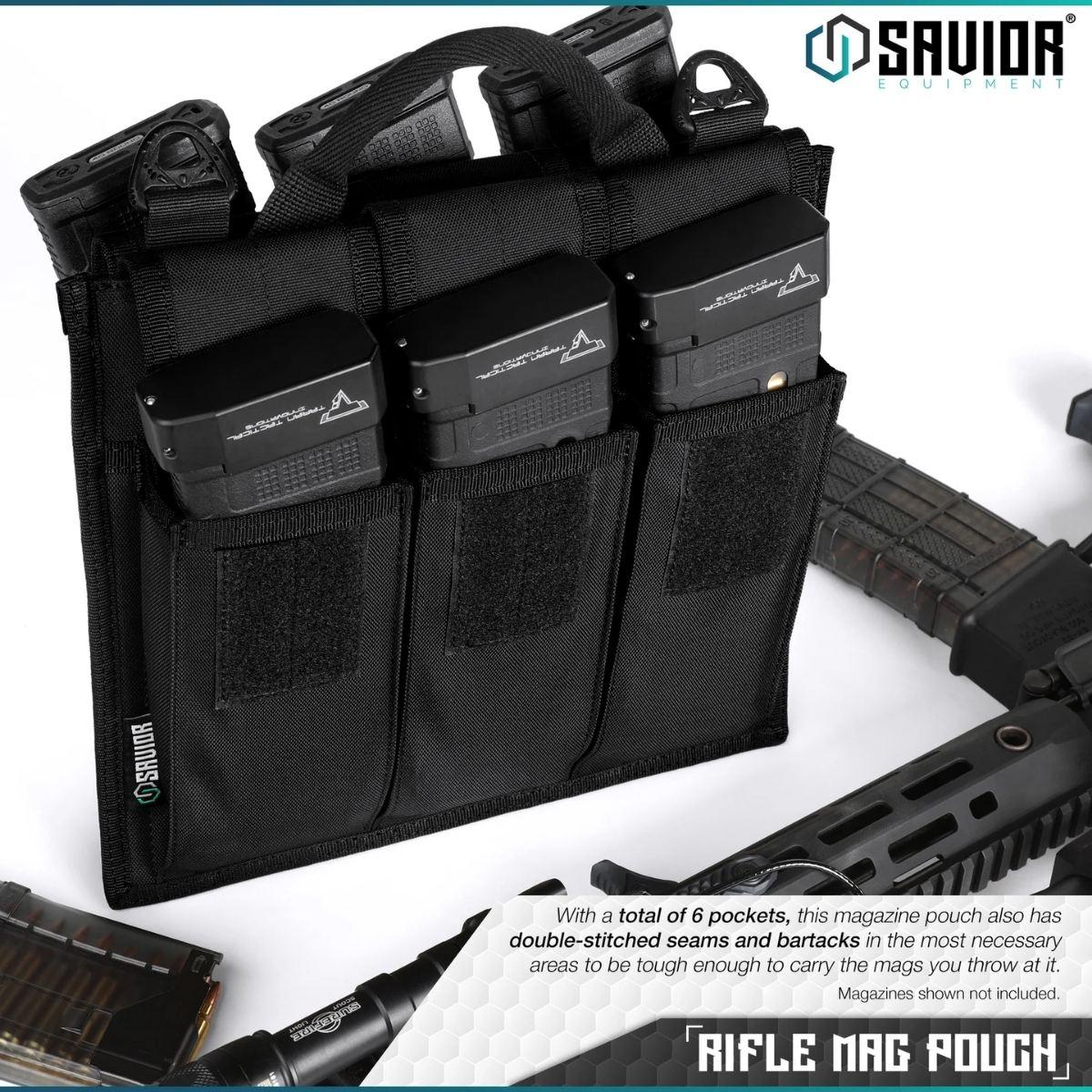 savior torba na magazynki karabinek rifle mag pouch 6 slotow black mp rs x6 st bk