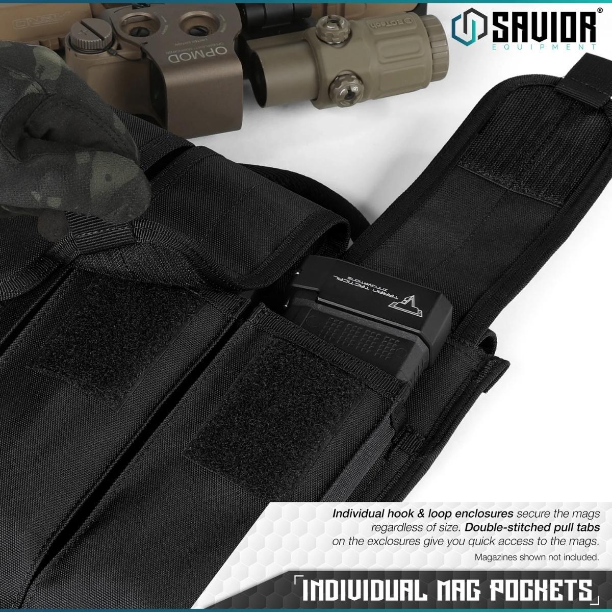 savior torba na magazynki karabinek rifle mag pouch 6 slotow black mp rs x6 st bk