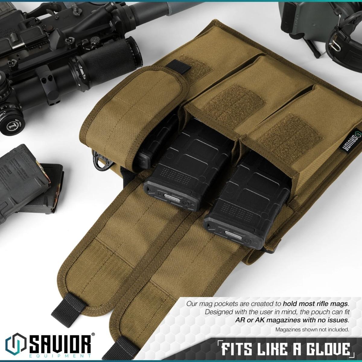 savior torba na magazynki karabinek rifle mag pouch 6 slotow tan mp rs x6 st tn
