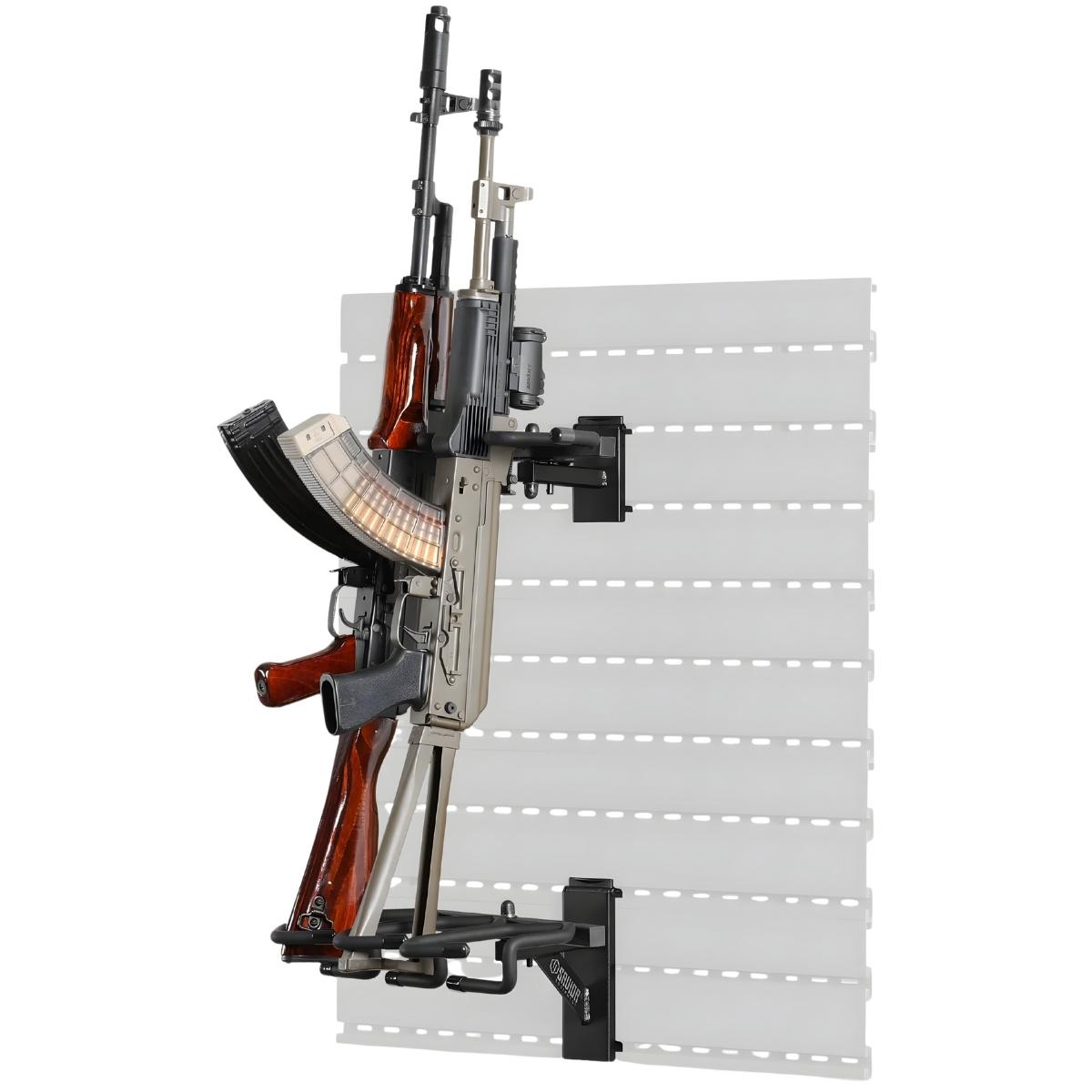 savior regulowany wieszak uchwyt na bron dluga wall rack system adjustable rifle wall rack black wrs acc ad3 bk