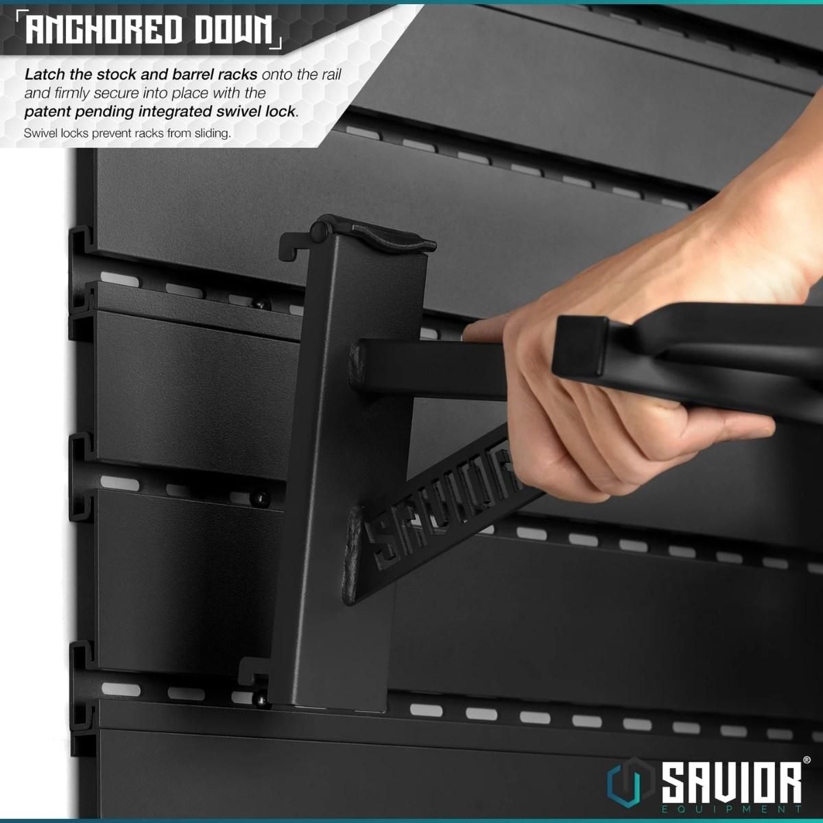 savior wieszak uchwyt na bron dluga wall rack system rifle wall rack black wrs acc rf6 bk