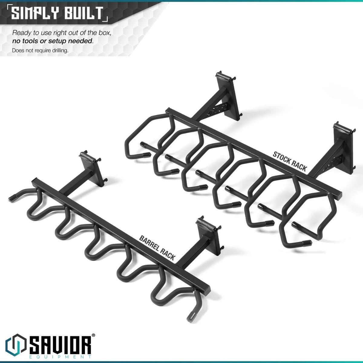 savior wieszak uchwyt na bron dluga wall rack system rifle wall rack black wrs acc rf6 bk