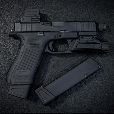 ftcs powiekszona stopka magazynka do pistoletow glock 19 3 czarny nr 37