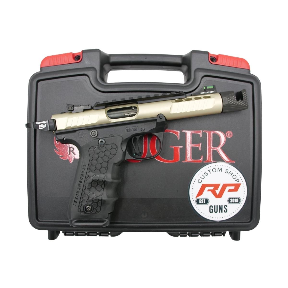 ruger mark iv 22 45 lite champagne custom racegun x tandemkross 43955
