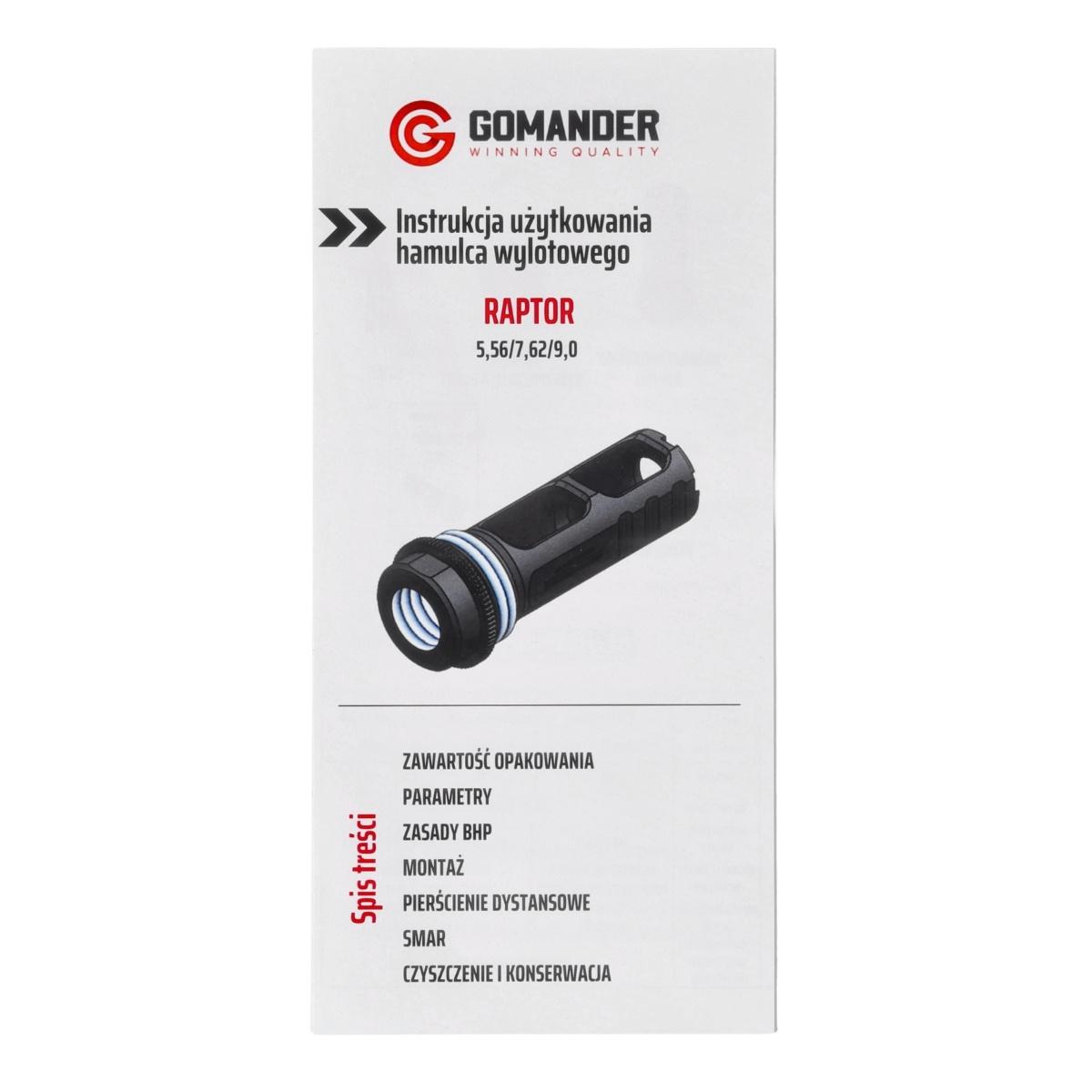 gomander kompensator raptor 9x19 gwint 1 2x28 unef tb0 10212