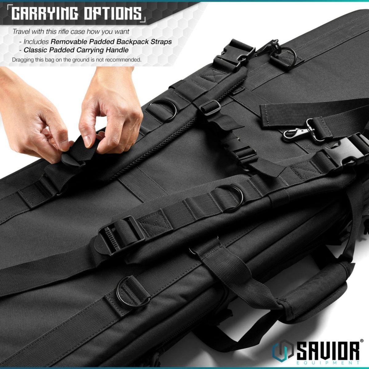 savior torba double rifle bag american classic 32 obsidian black rb 3312dg v1 bk