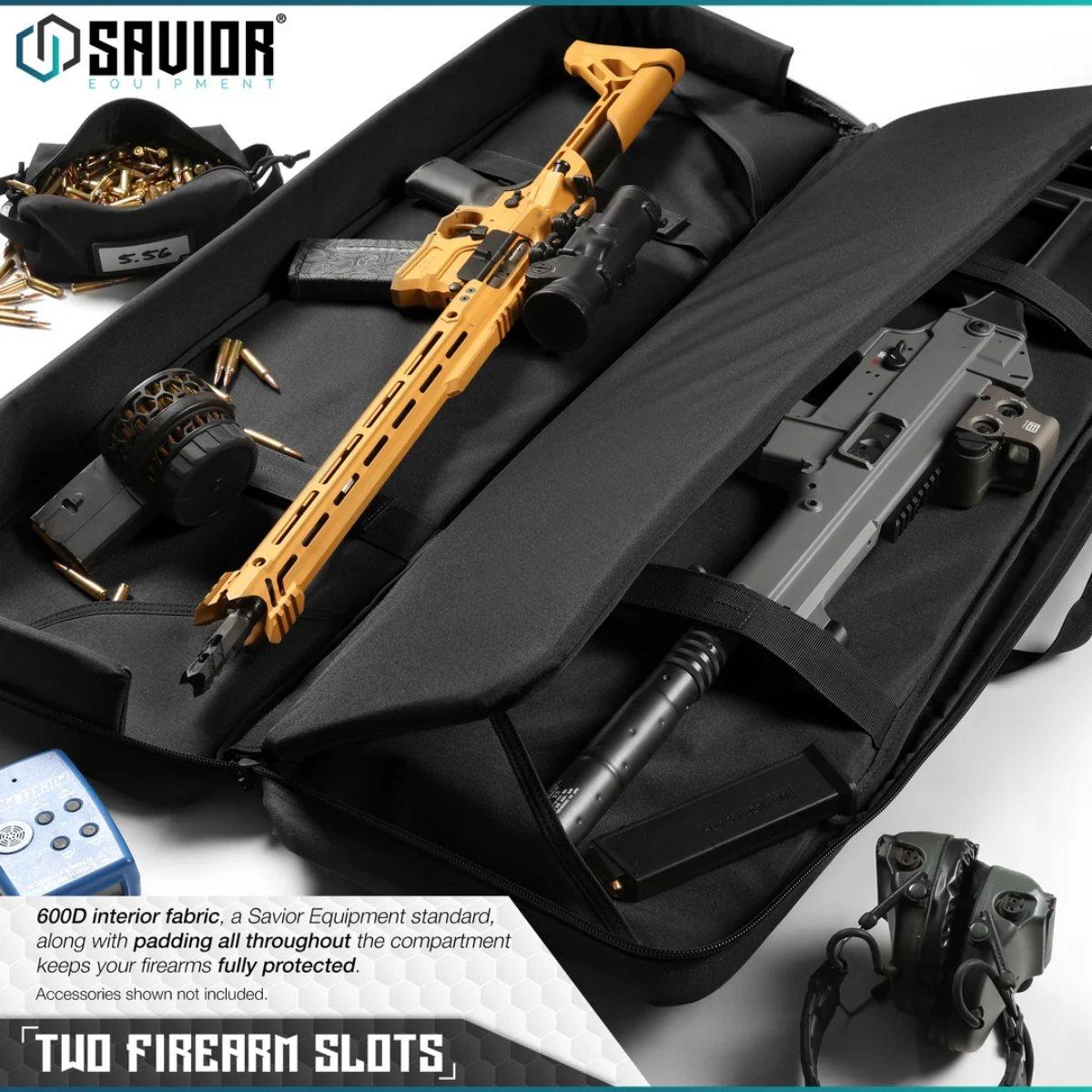 savior torba double rifle bag american classic 55 obsidian black rb 5512dg v1 bk
