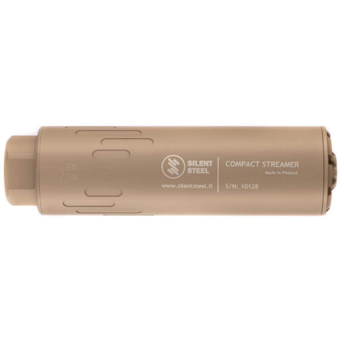 silent steel tlumik flow compact streamer gen 3 steel 5 56 magpul fde cst556fde ss