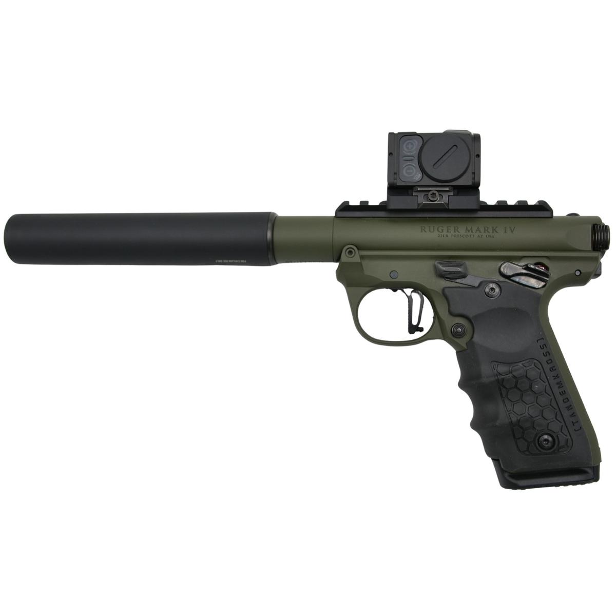 ruger mark iv 22 45 tactical 3 od green hush x tandemkross 40182