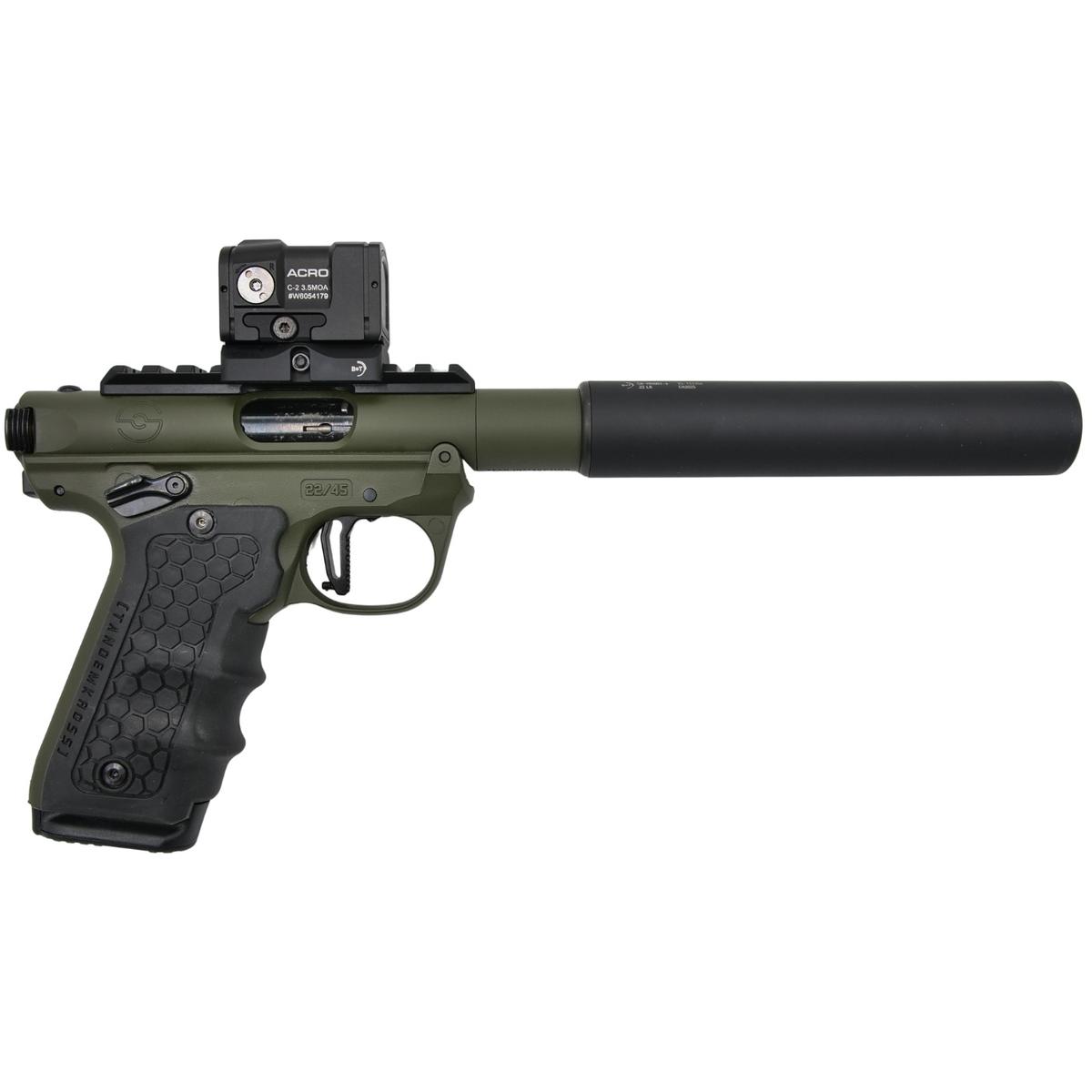 ruger mark iv 22 45 tactical 3 od green hush x tandemkross 40182