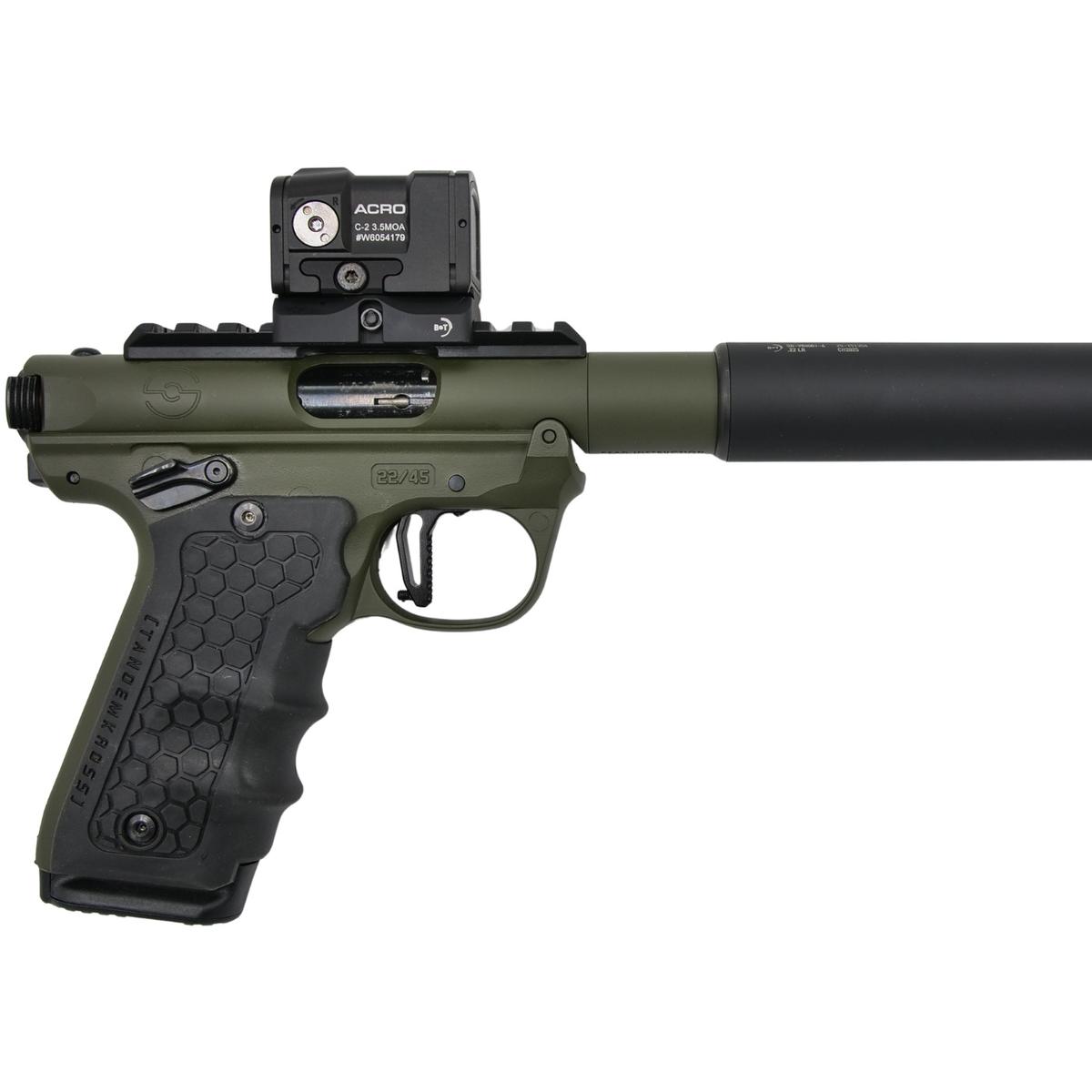 ruger mark iv 22 45 tactical 3 od green hush x tandemkross 40182