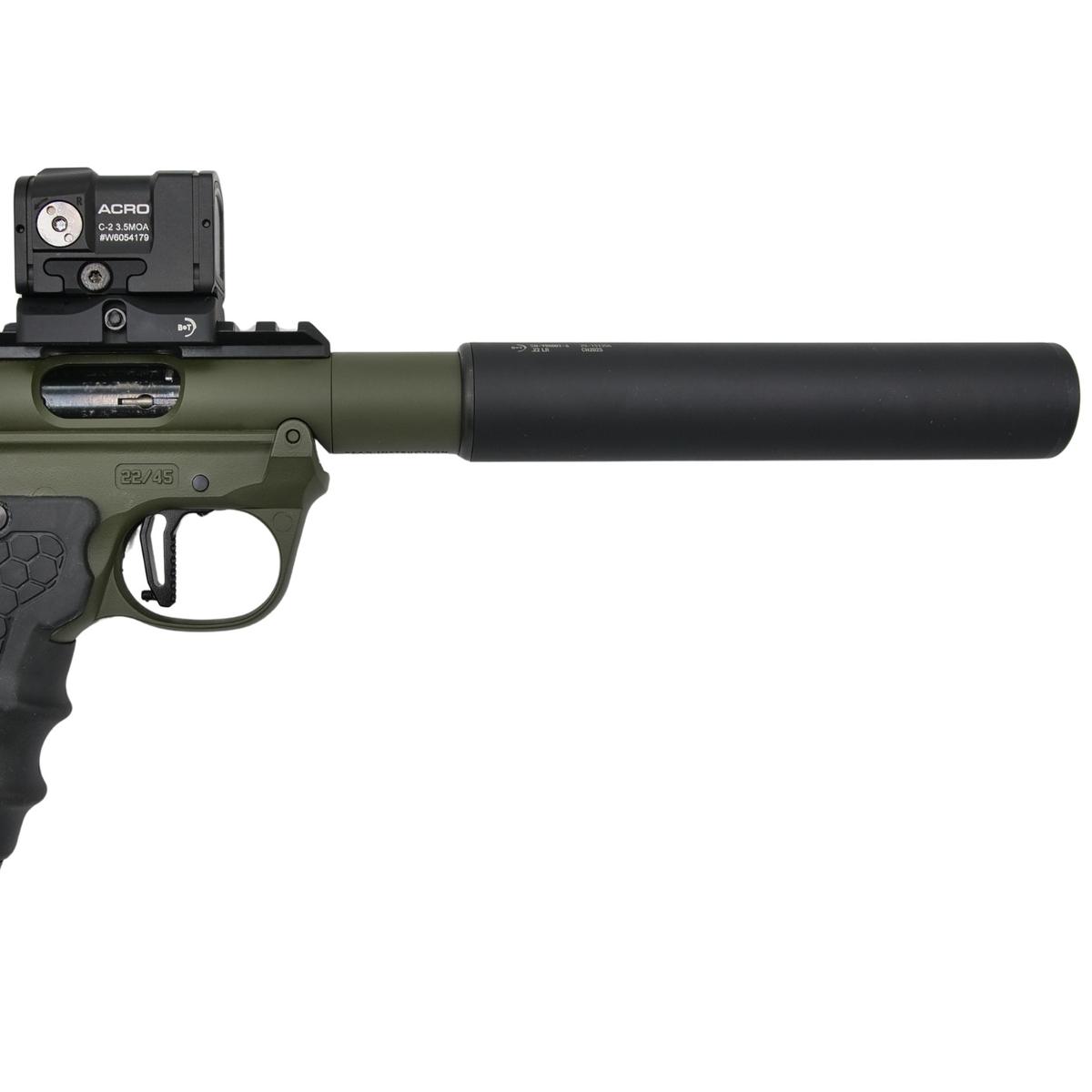 ruger mark iv 22 45 tactical 3 od green hush x tandemkross 40182
