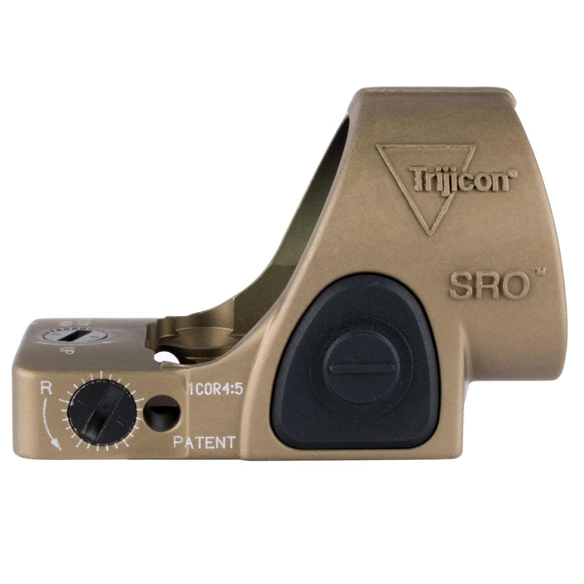 trijicon kolimator sro adjustable led 1 moa coyote brown sro1 c 2500021
