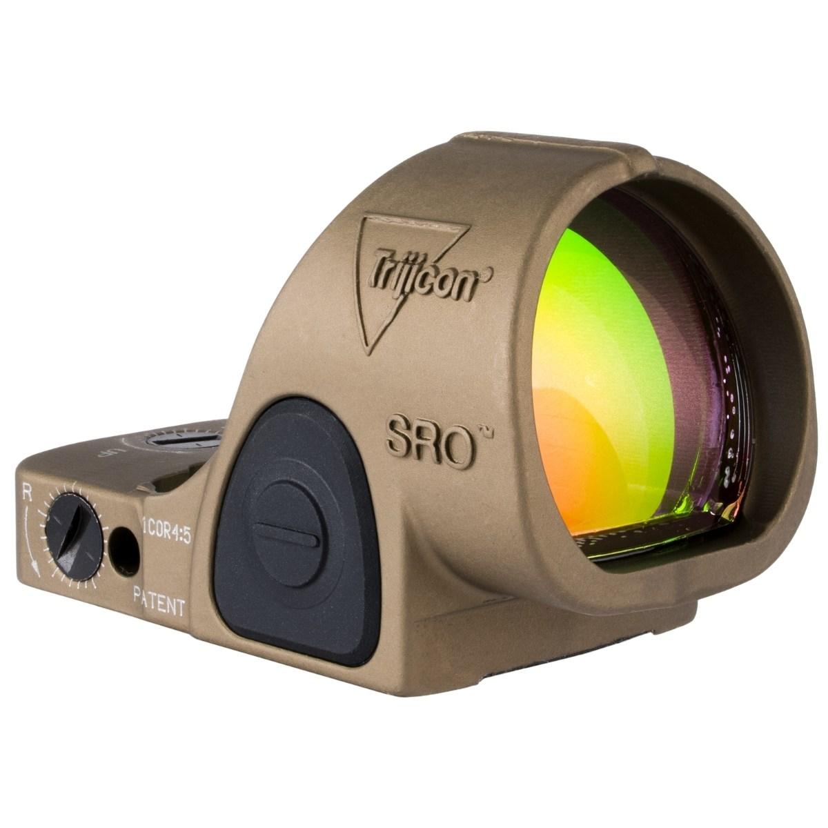 trijicon kolimator sro adjustable led 1 moa coyote brown sro1 c 2500021