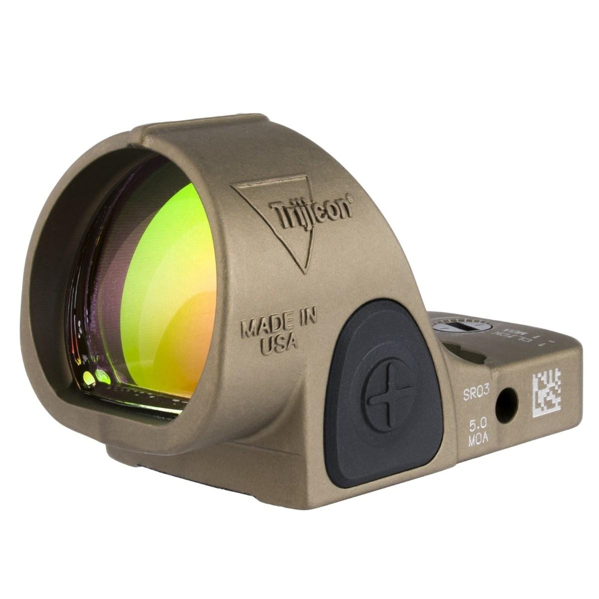 trijicon kolimator sro adjustable led 5 moa coyote brown sro3 c 2500022