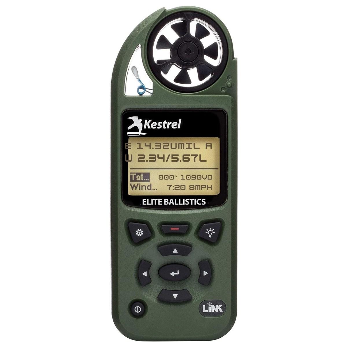 kestrel stacja pogodowa 5700 elite bluetooth link applied ballistics olive