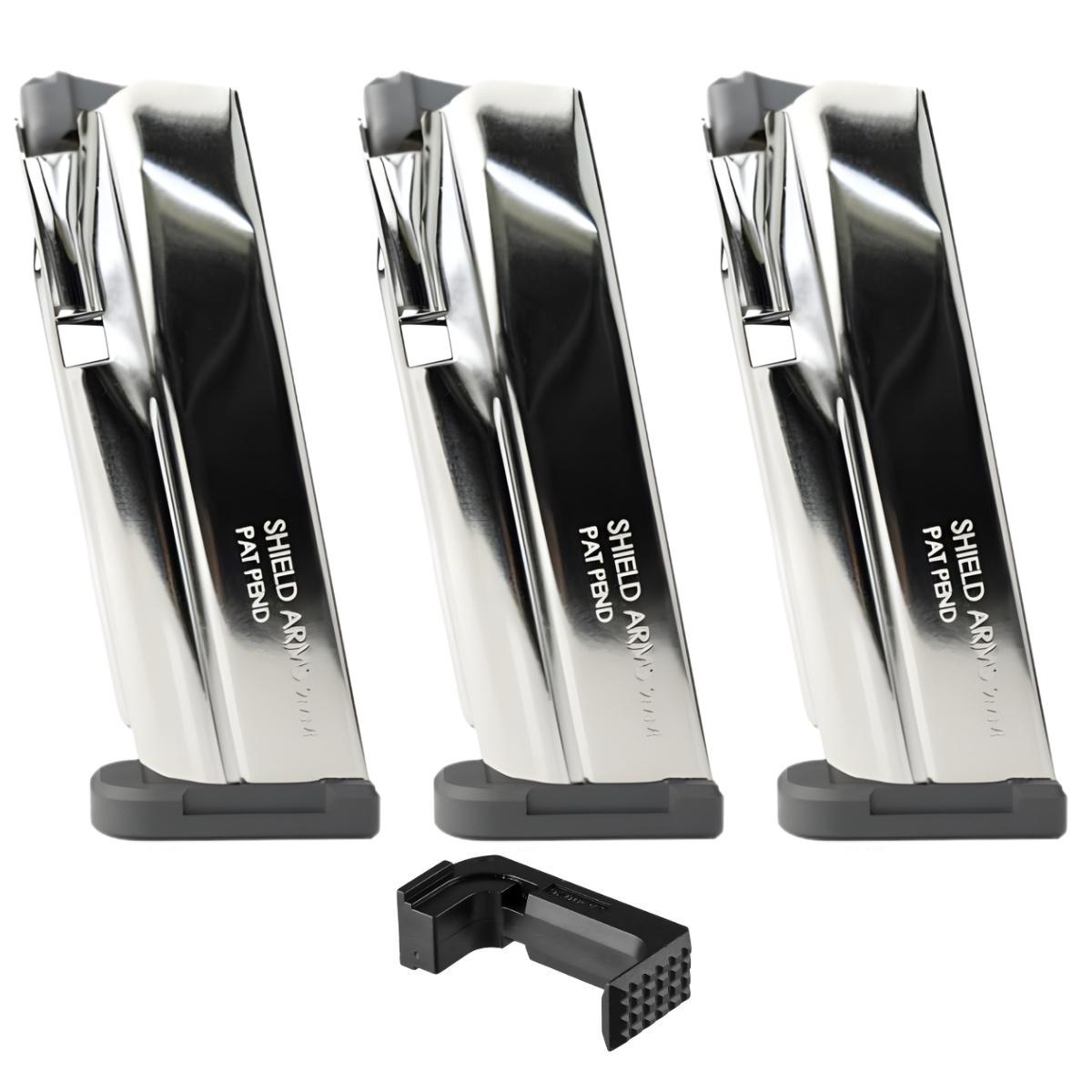 shield arms 3 x magazynek 15 nab zatrzask magazynka do pistoletu glock 43x 48 s15 combo pack nickel