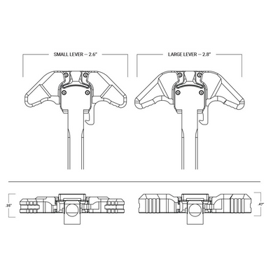 aero precision obustronna dzwignia przeladowania ar 15 breach black large