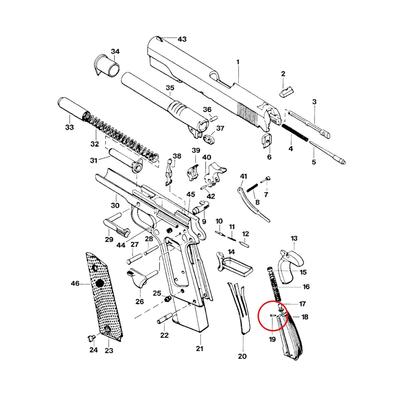 eemann tech pin zerdz sprezyny uderzeniowej kurka do 1911 2011 srebrny et 112190