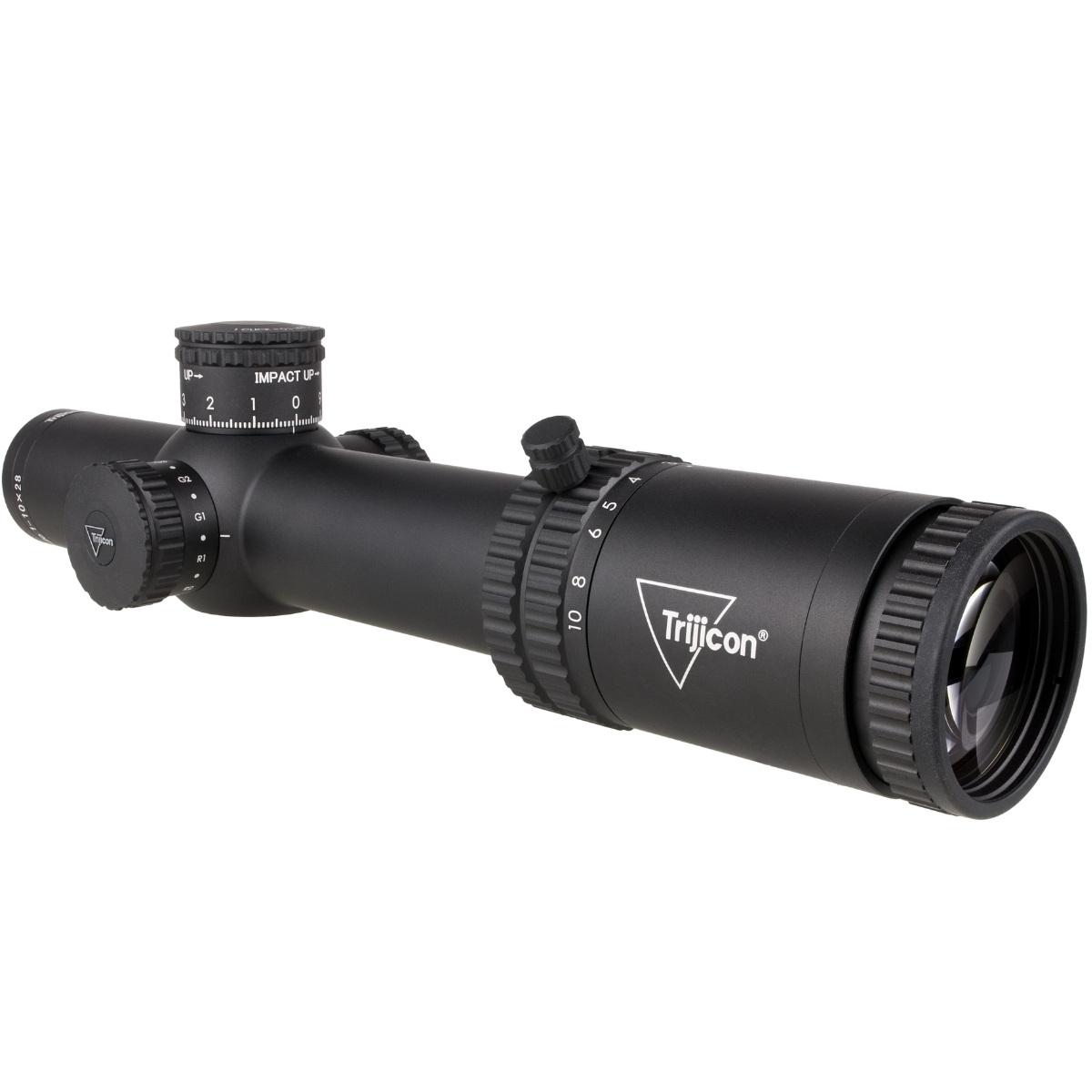 trijicon luneta credo 1 10x28 mrad segmented circle red green ffp cr1028 c 2900050