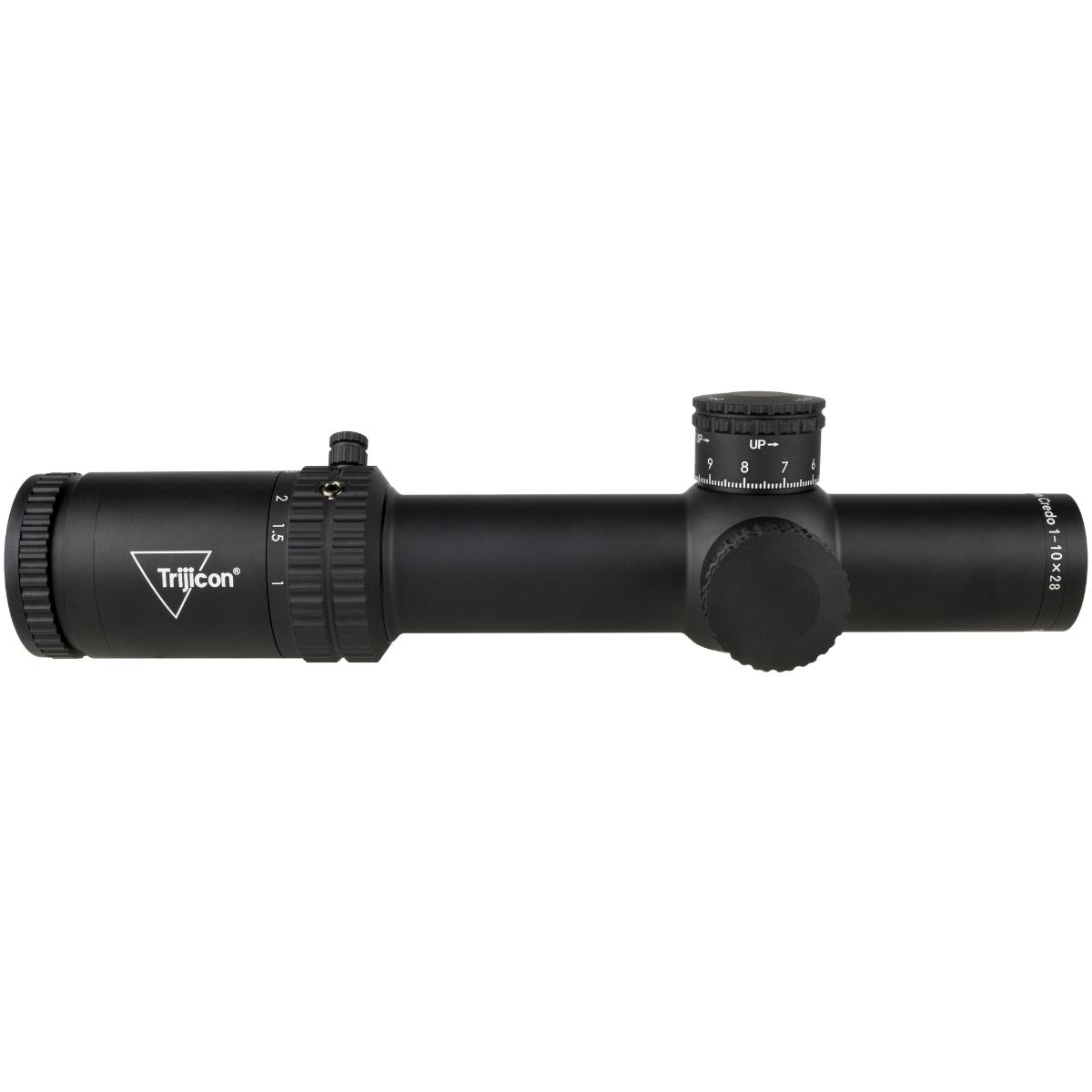 trijicon luneta credo 1 10x28 mrad segmented circle red green ffp cr1028 c 2900050