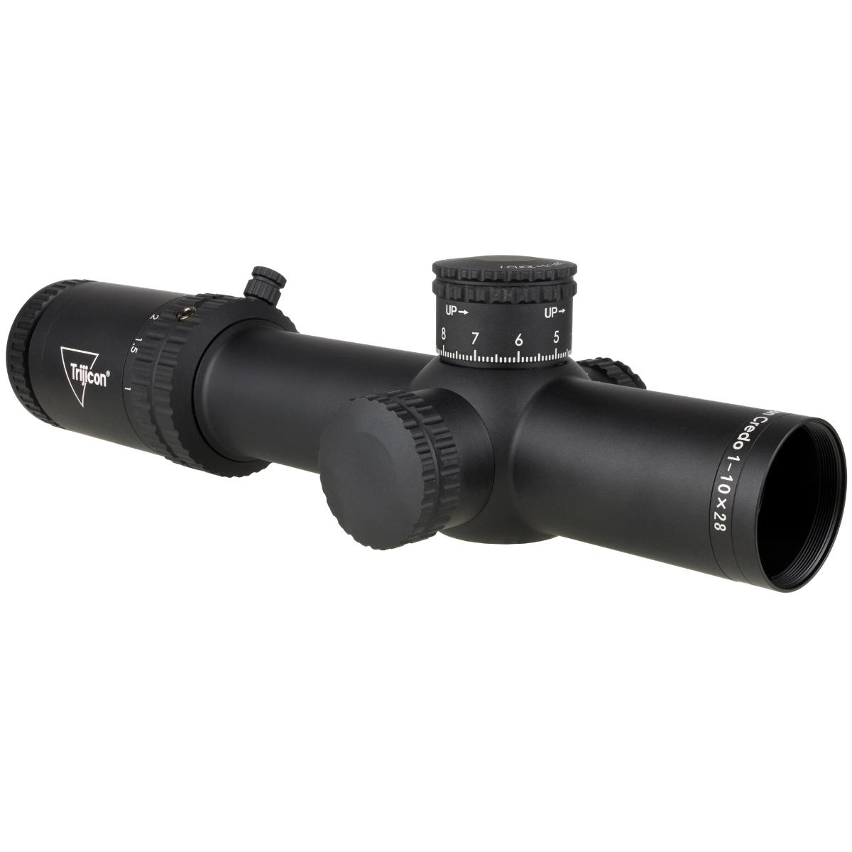 trijicon luneta credo 1 10x28 mrad segmented circle red green ffp cr1028 c 2900050